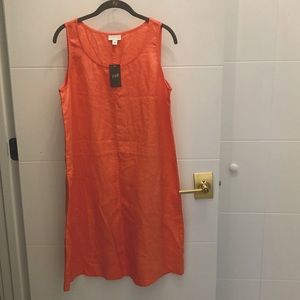 NWT J Jill A line linen dress size M